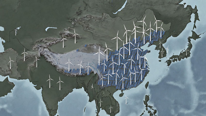 Китай и Индия продължават развитието на световната зелена енергетика, докато страните от G7 отстъпват от напредъка.