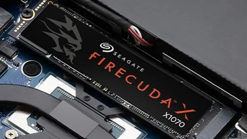 Seagate пуска нова серия SSD FireCuda X1070 PCIe 4.0 със скорост на четене над 7 GB/s
