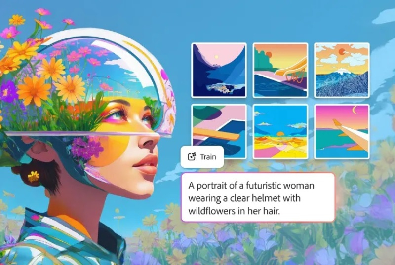 Adobe Firefly сега позволява да се тренира генератора на изображения с собствените ти творби