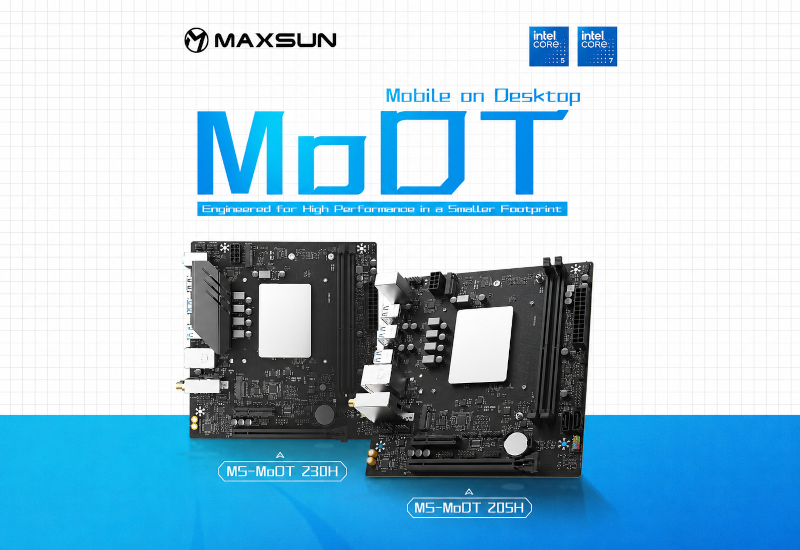 МаксСън представи актуализирани платки MoDT с вградени Raptor Lake Core 200H.