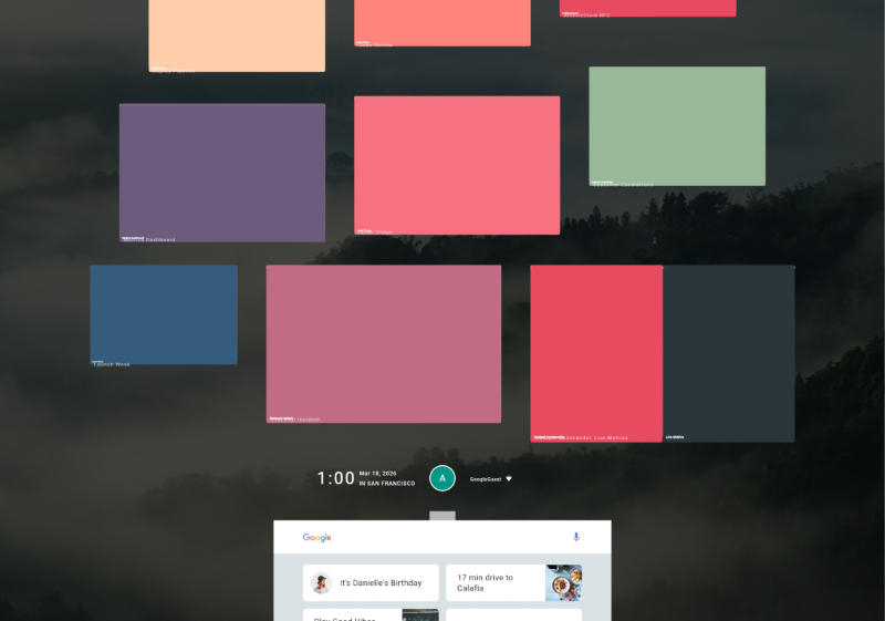 В браузъра е вграден интерфейсът на бившата перспективна операционна система Google Fuchsia