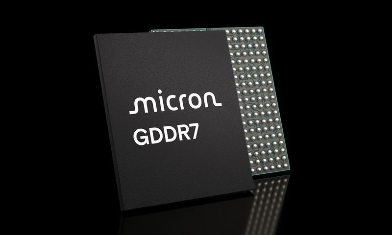 Micron представи паметни чипове GDDR7 с обем от 3 GB и скорост от 36 Gbps