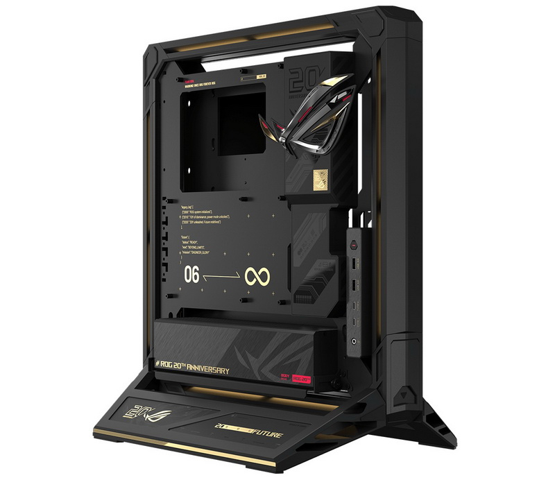 ASUS издаде новия отворен корпус ROG GR20 Edition 20, оборудован с кръстов потоков вентилатор