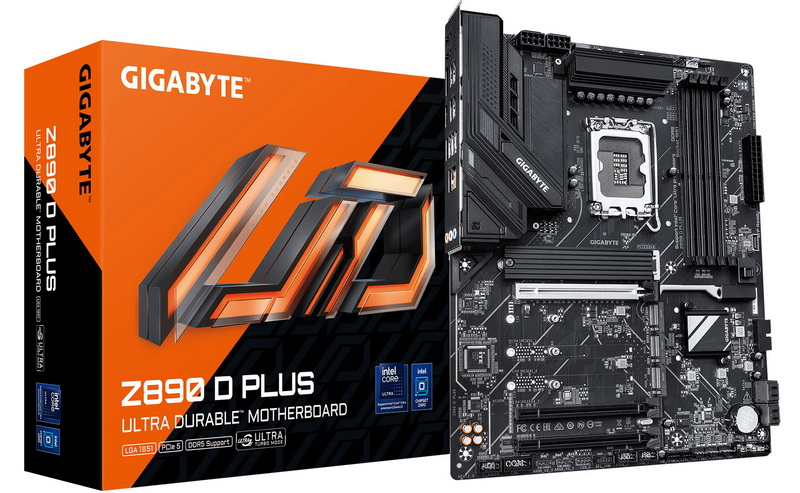 Gigabyte представи минималистична дъска Z890 D Plus за флагманския процесор Intel Z890