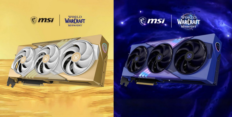 MSI представи новите карти GeForce RTX 5070 в изданията Light Edition и Void Edition, вдъхновени от World of Warcraft: Midnight