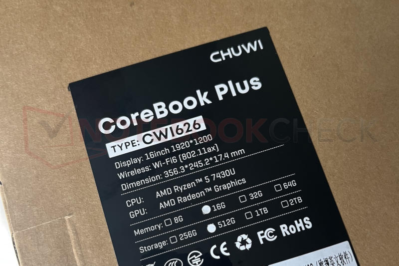 Чуи отново е открит за замяна на процесори: в лаптопа е инсталиран слаб Ryzen в сравнение със заявените характеристики