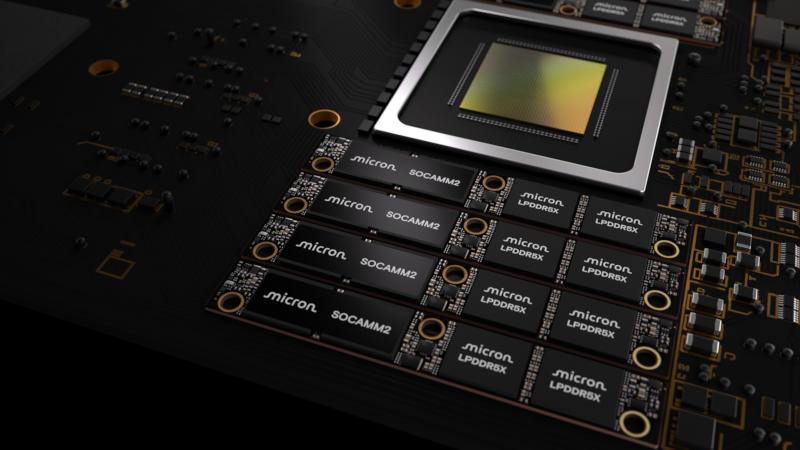 Micron представи първата в света памет LPDDR‑SOCAMM2 с обем от 256 GB, идеална за изкуствен интелект.