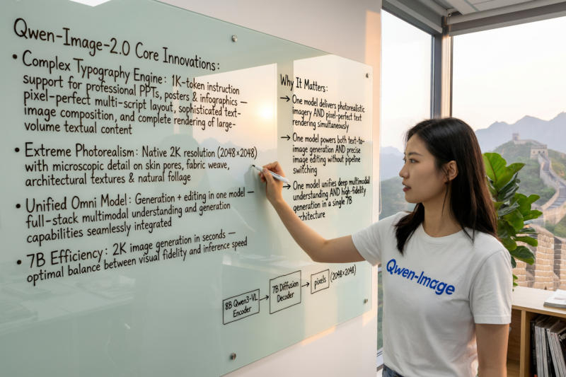 Alibaba представи състезателят Nano Banana – мощен генератор за изображения Qwen‑Image‑2.0, базиращ се на изкуствен интелект